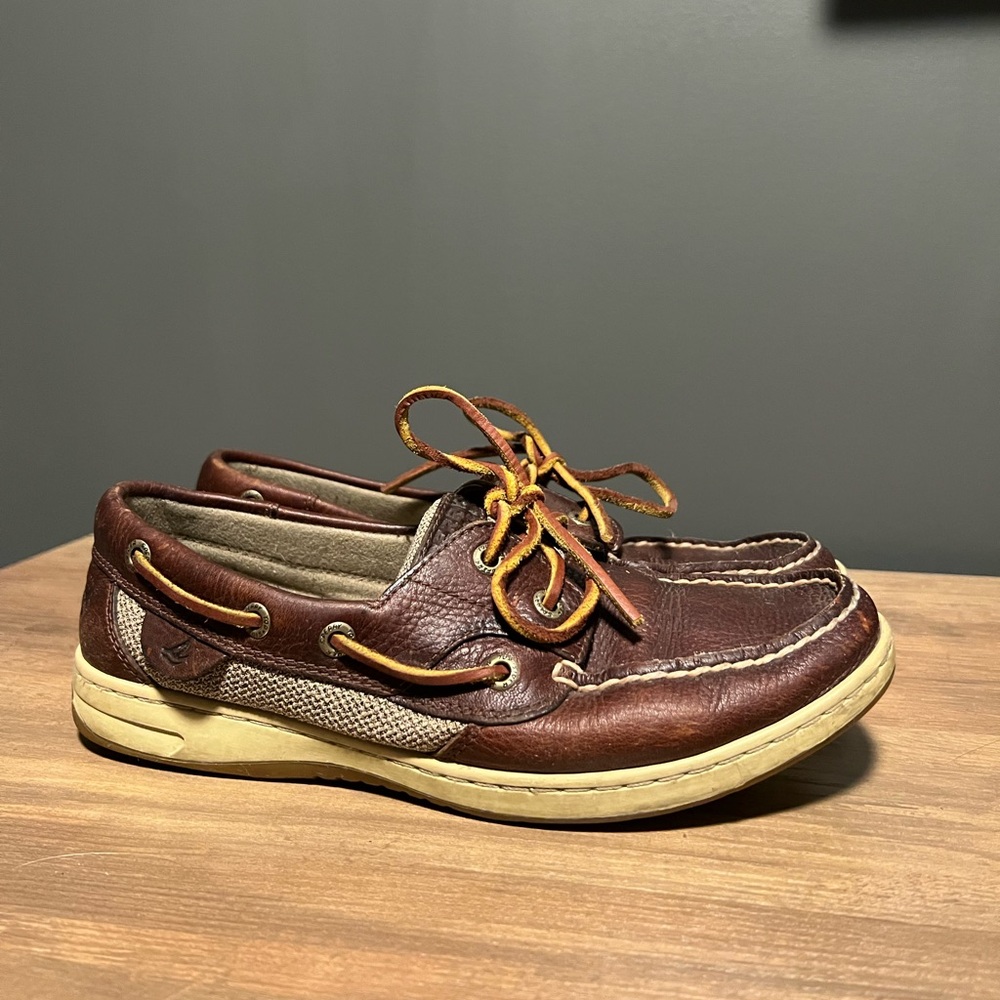 Sperry Womens Brown Leather Shoes
